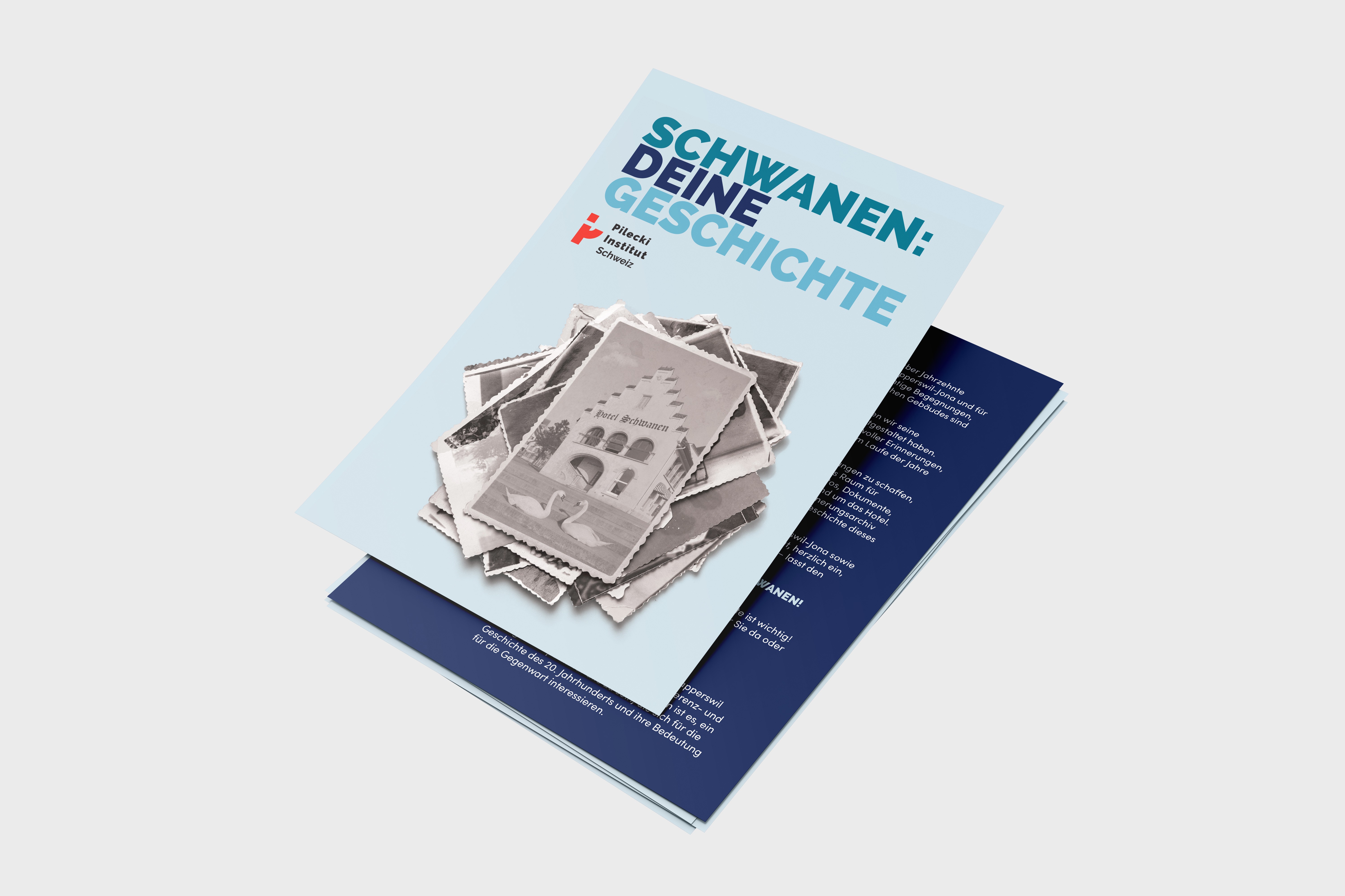 flyer mockup for Pilecki Institut Schweiz