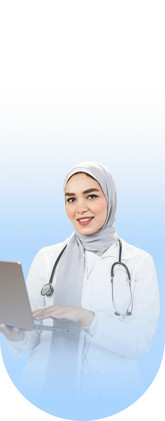 Arabic woman doctor being happy h the Levorag Choice