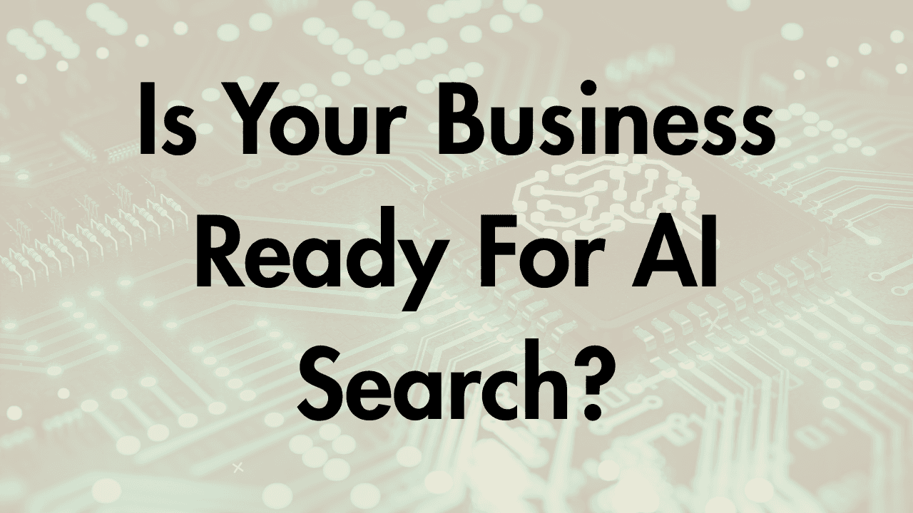 Blog title "Is your business ready for AI search?