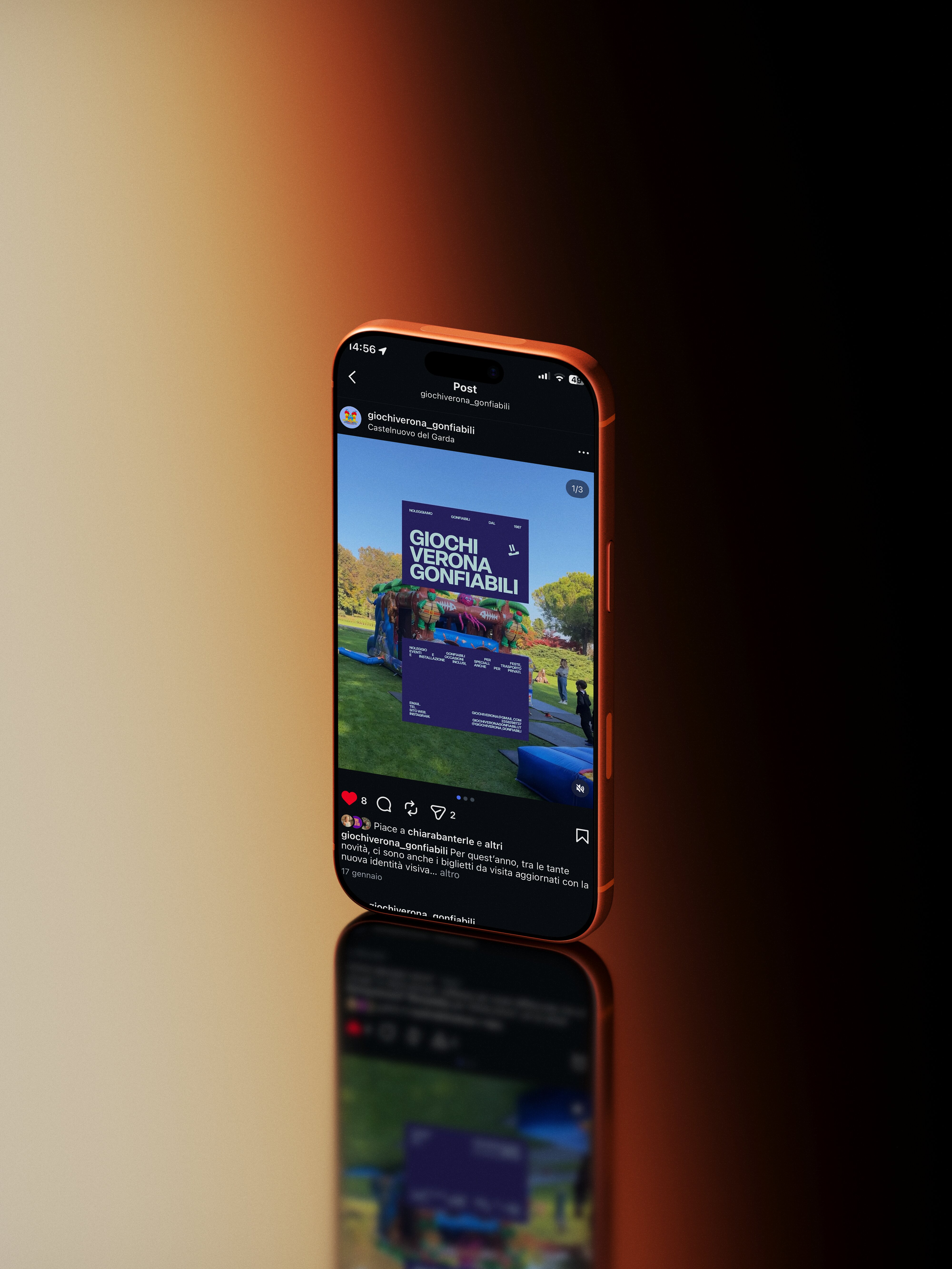 iPhone mockup post IG Giochi Verona Gonfiabili