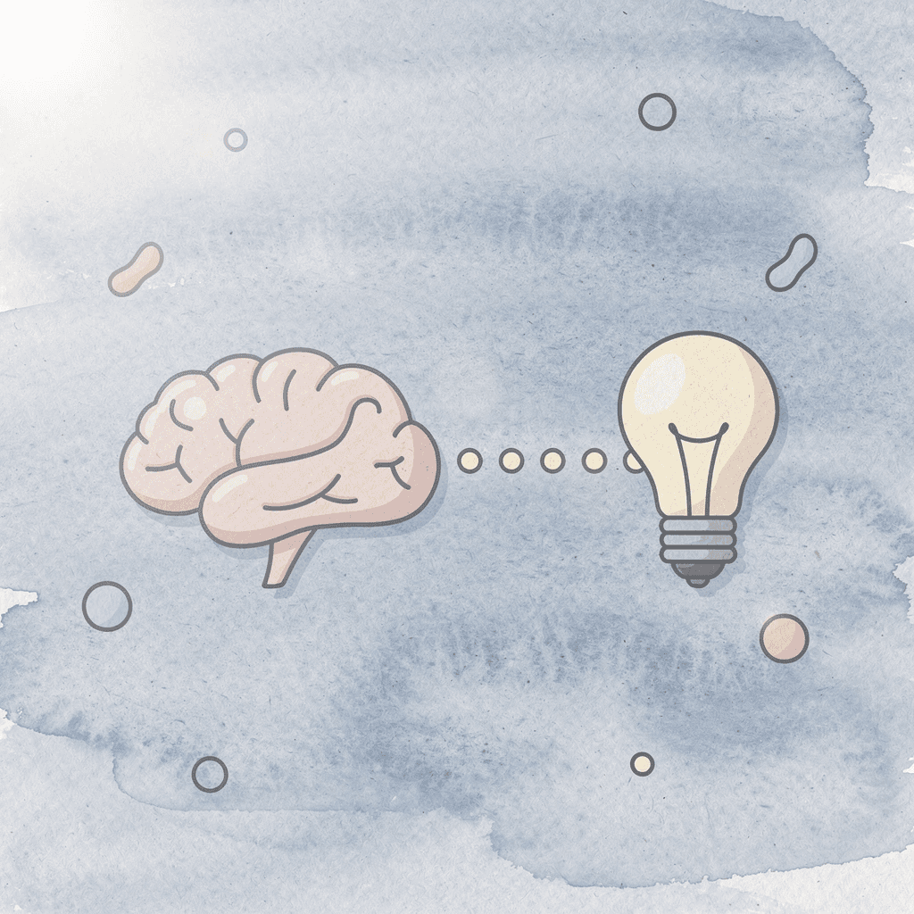 Two icons connected showing the link between group sessions and home practice