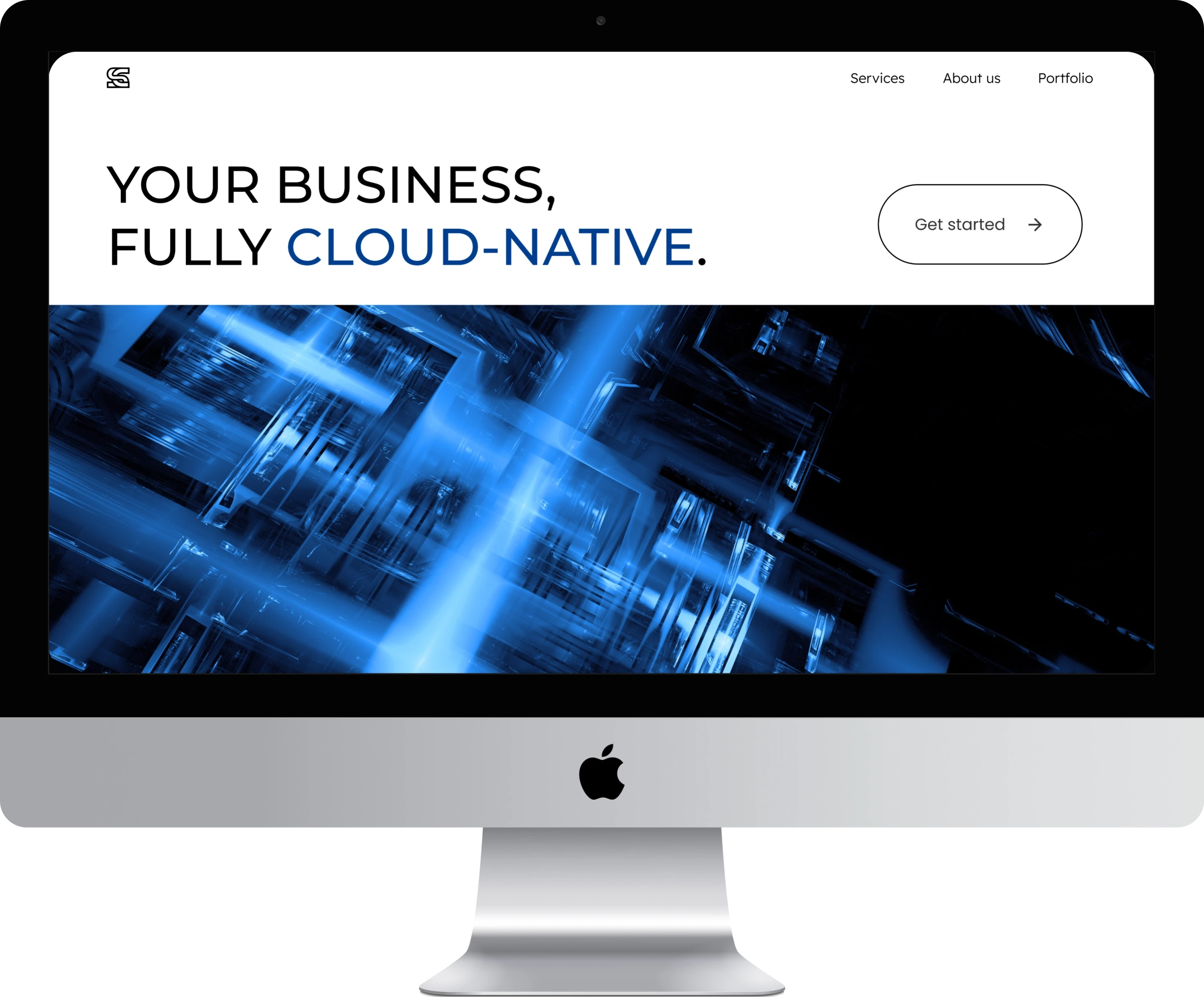 Screenshot of custom software dashboard on laptop showing multiple cards, systems and performance charts
