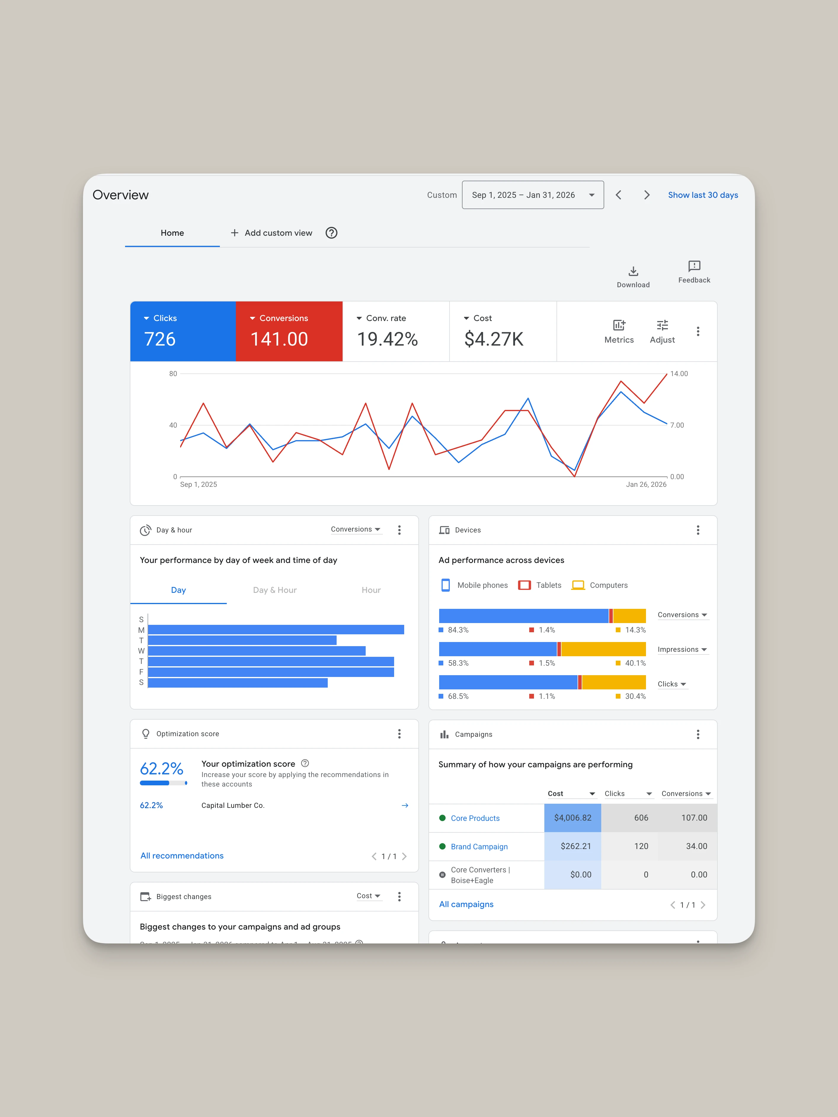 Interior designer reviewing material samples and palettes at a worktable.