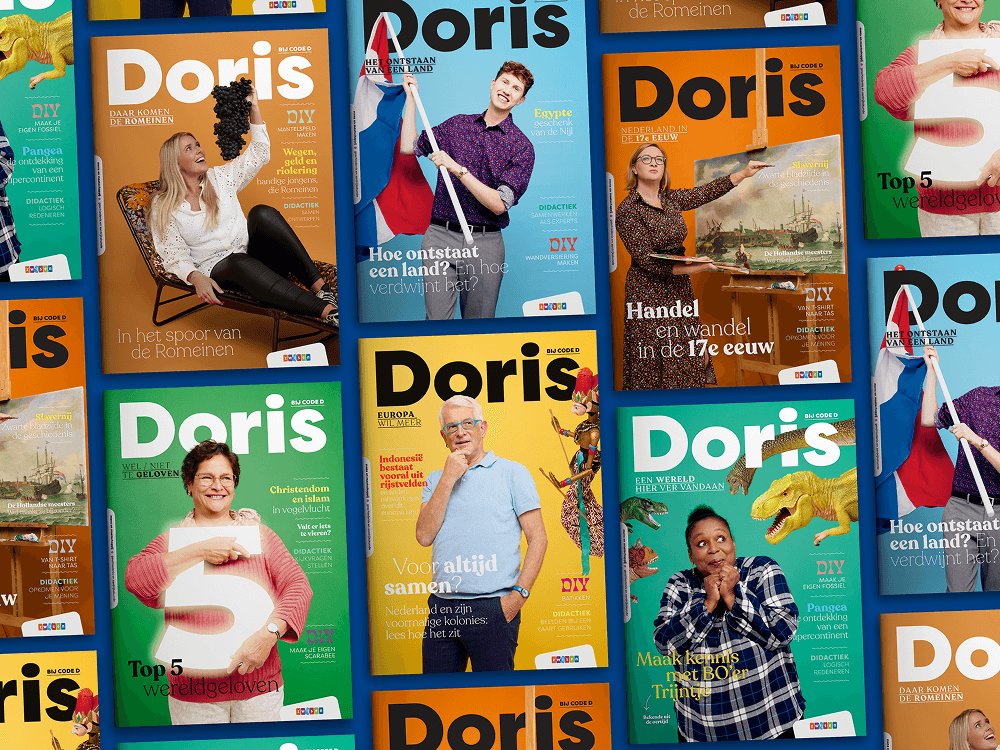 Grafisch ontwerp Doris magazine overzicht