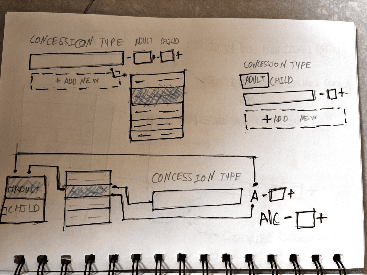 Buttons and payment sketch 3
