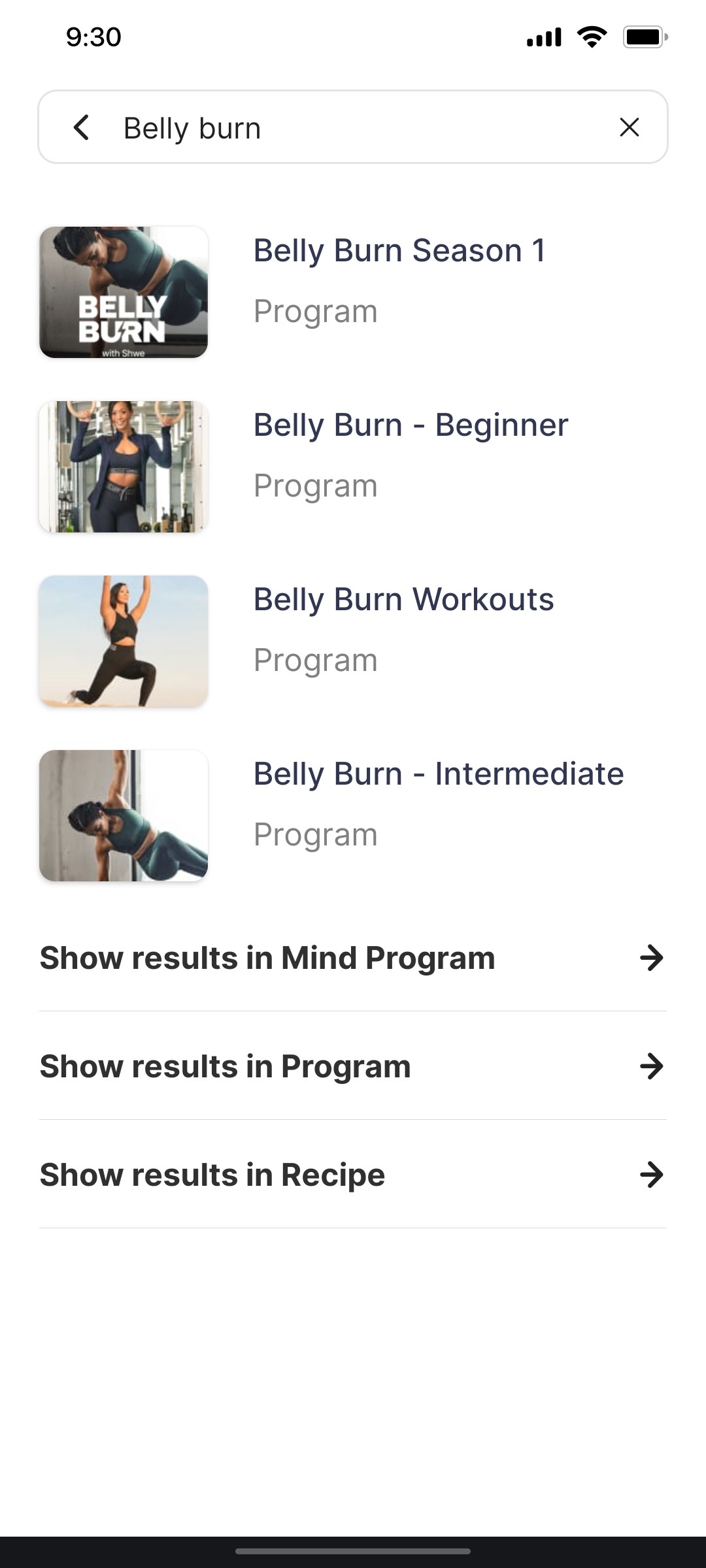 Cult.fit App Show Result Screen