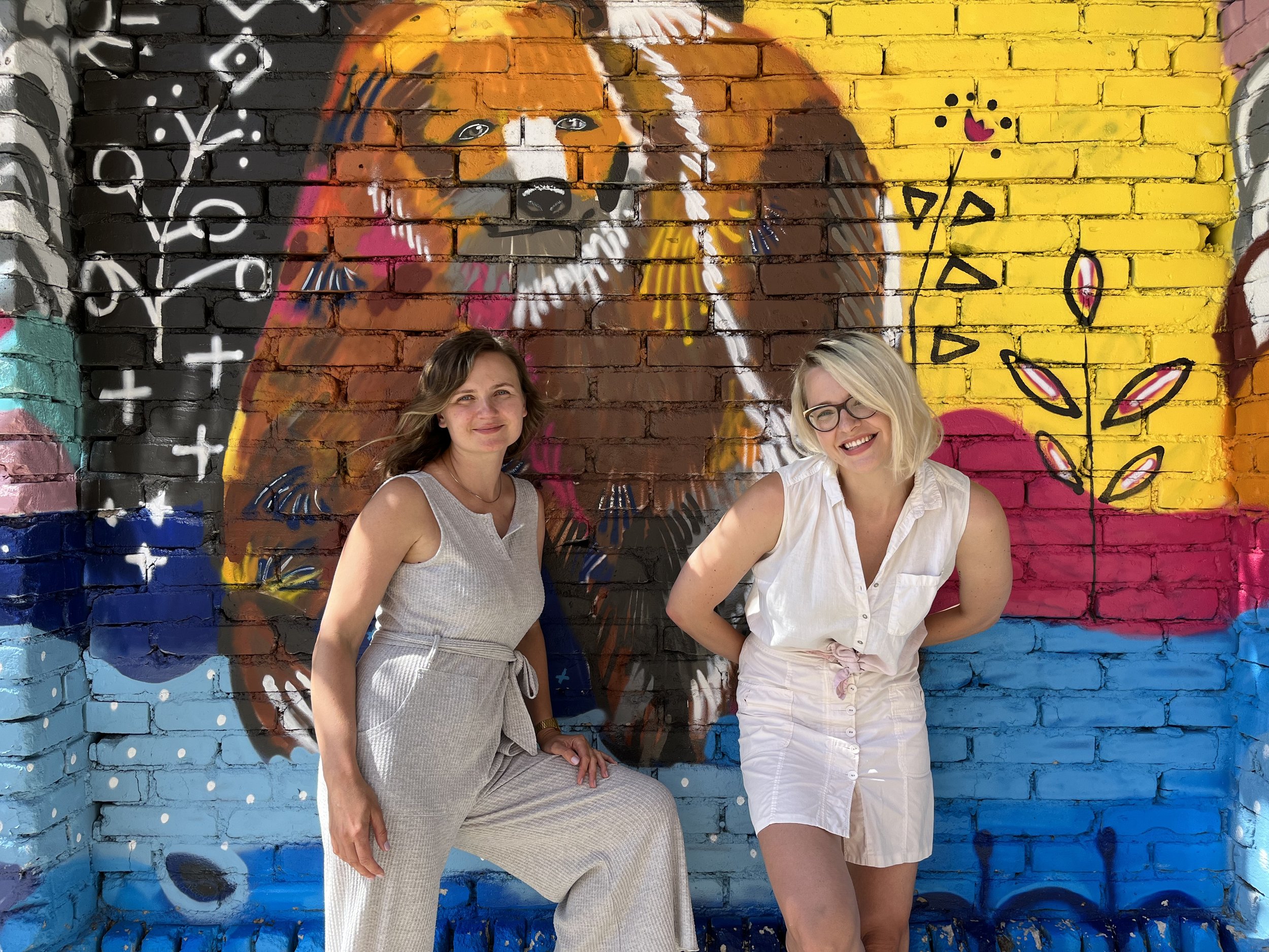  Vira on the left, Maria on the right 