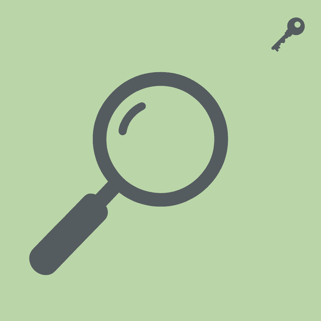 Magnifying glass focusing on hidden scholarship opportunities with specific criteria