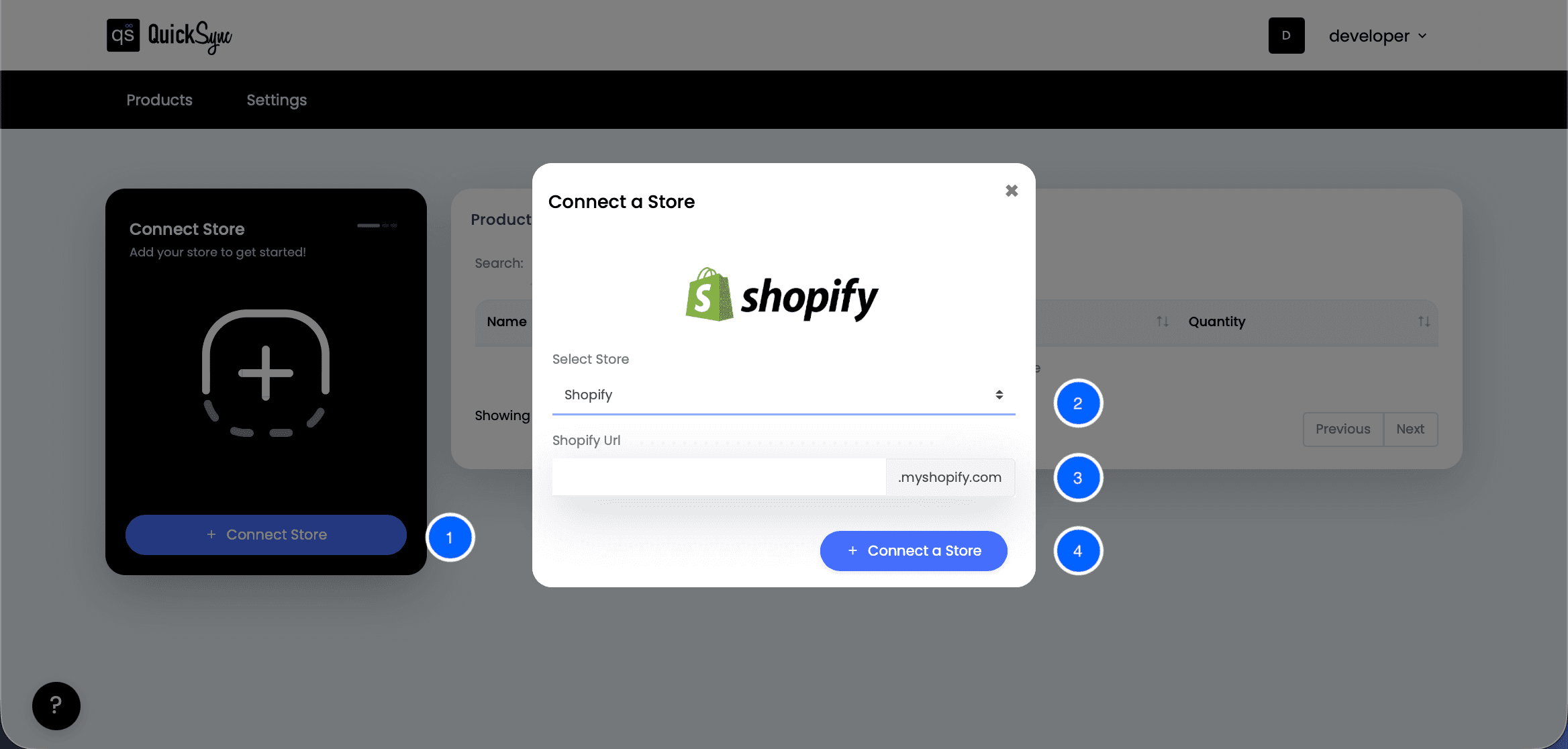 Connect Shopify Store
