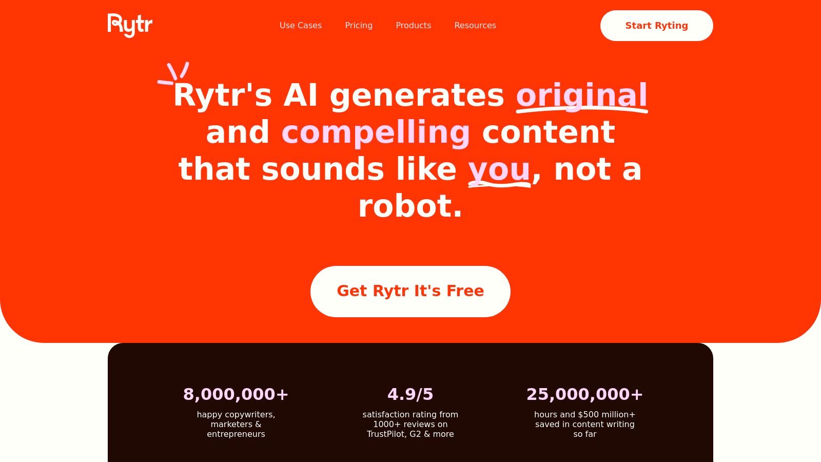 Rytr (Free plan)