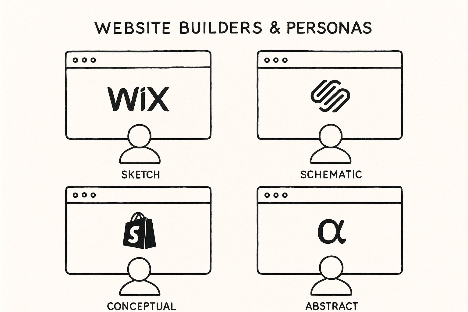 Infographic about best diy website builders