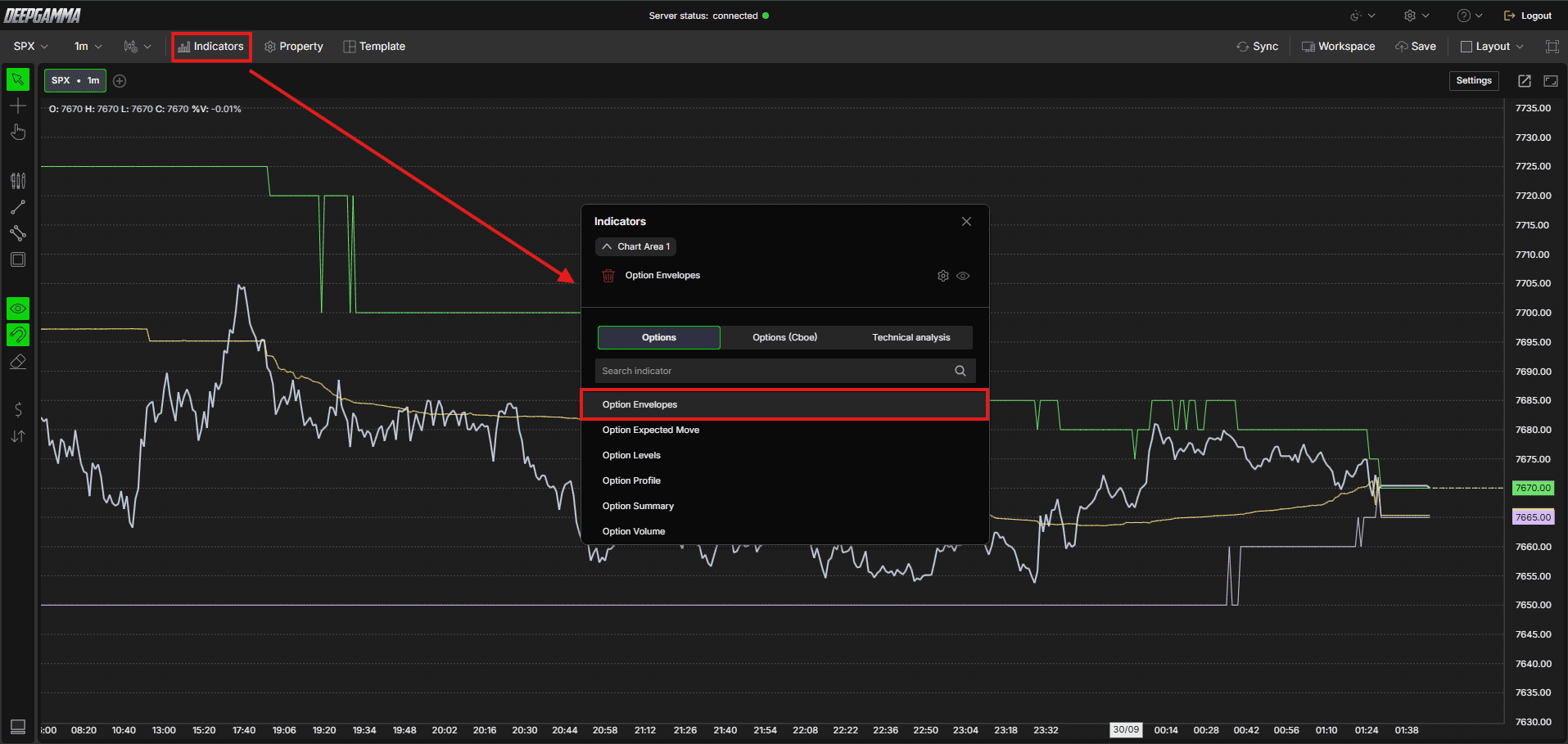 Option Envelopes - DeepGamma Web. How to Add Option Envelopes screenshot 2.