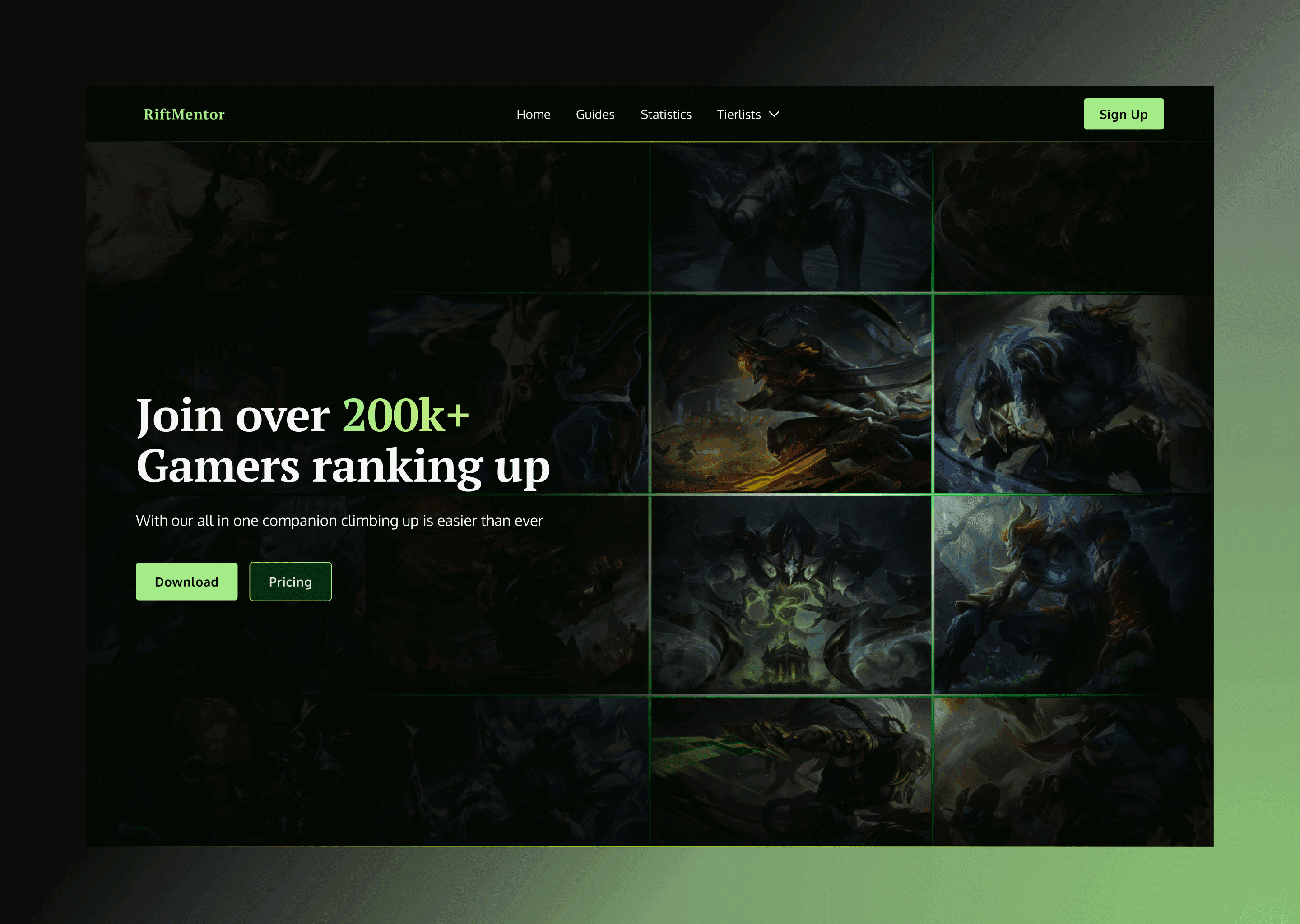 Rift Mentor Web Design