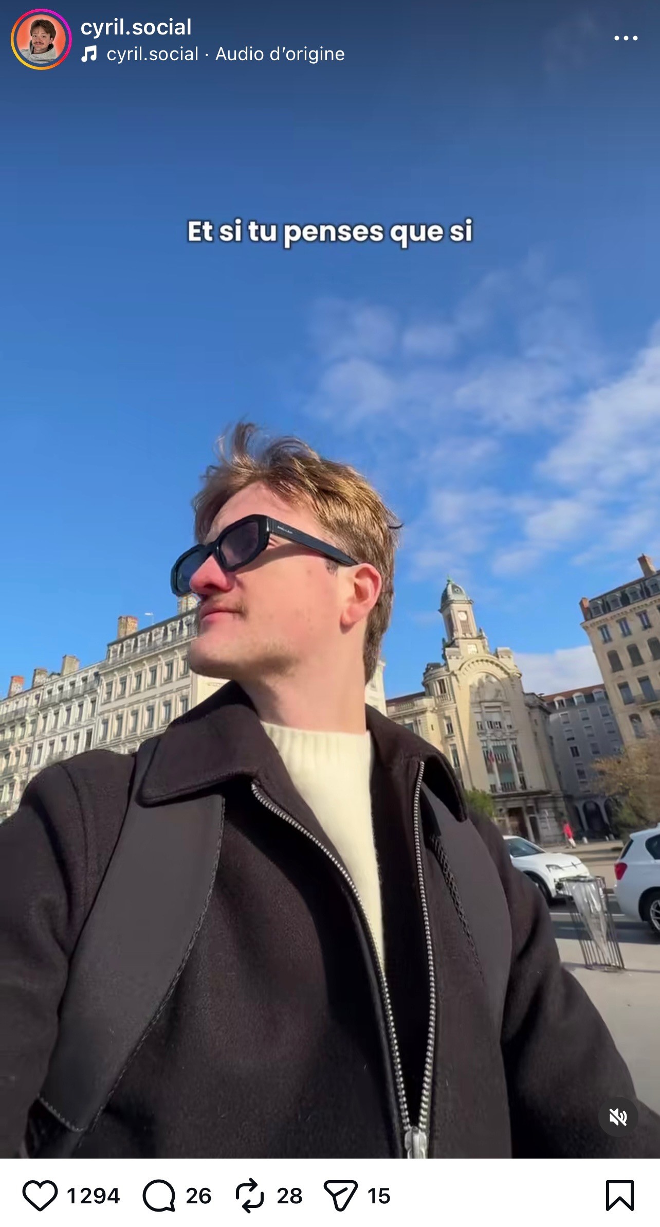 A sleek car parked against a vibrant backdrop, showcasing its design and style for an Instagram post.