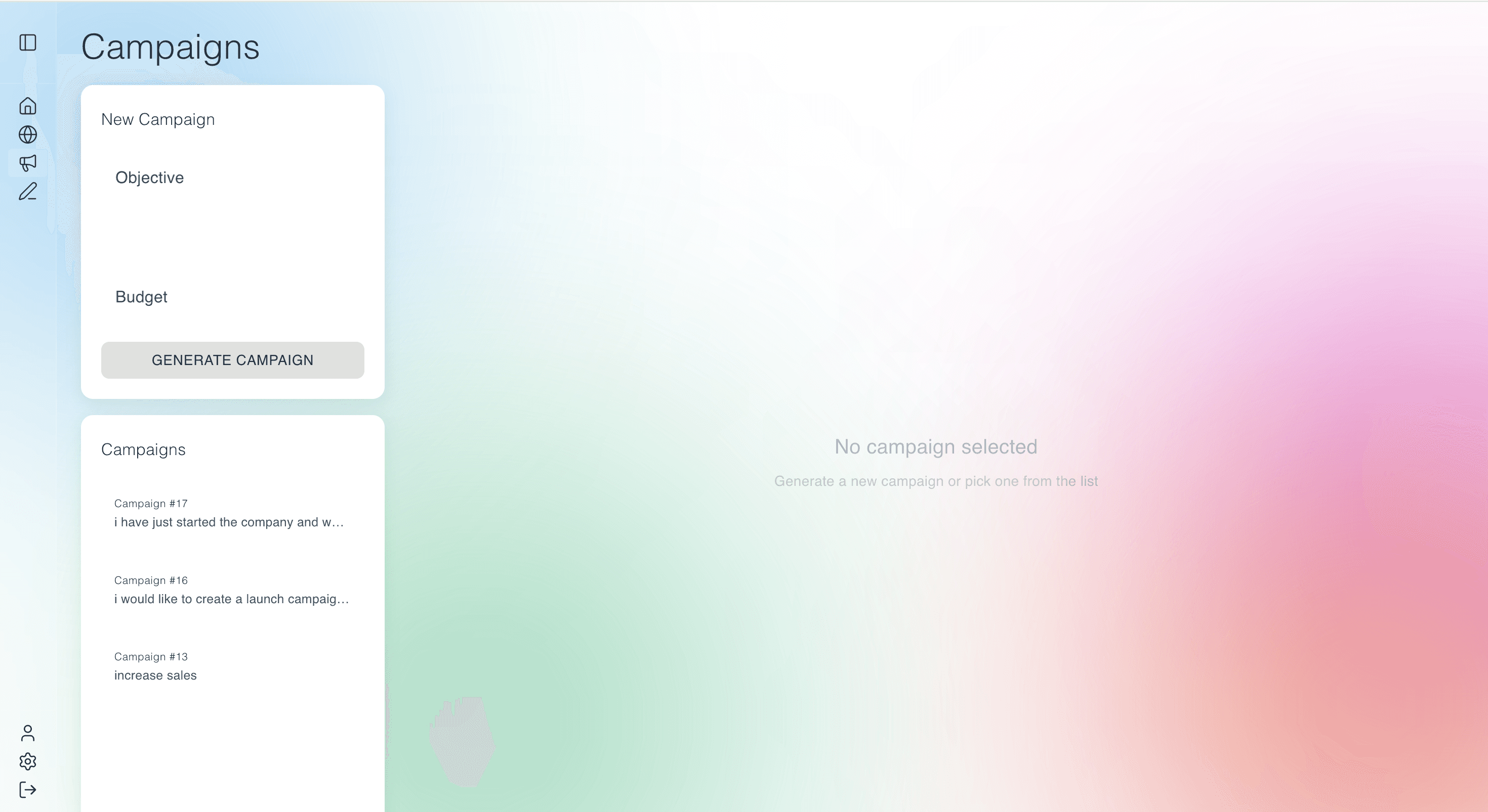omfang campaigns dashboard