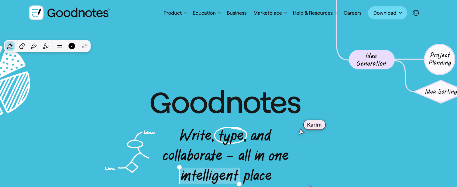Goodnotes homepage