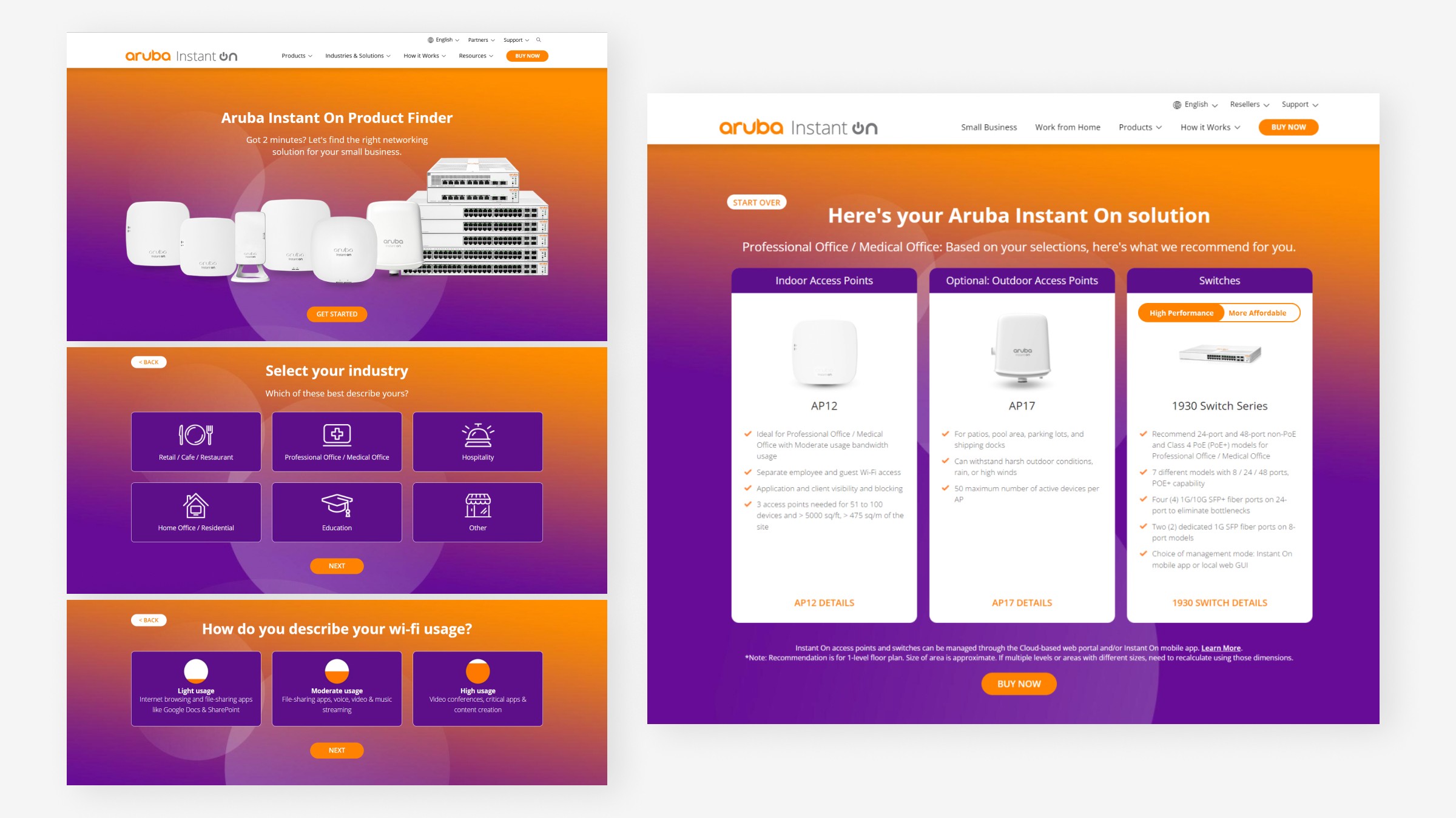 HPE Labs home web page screenshot of storyelling case studies