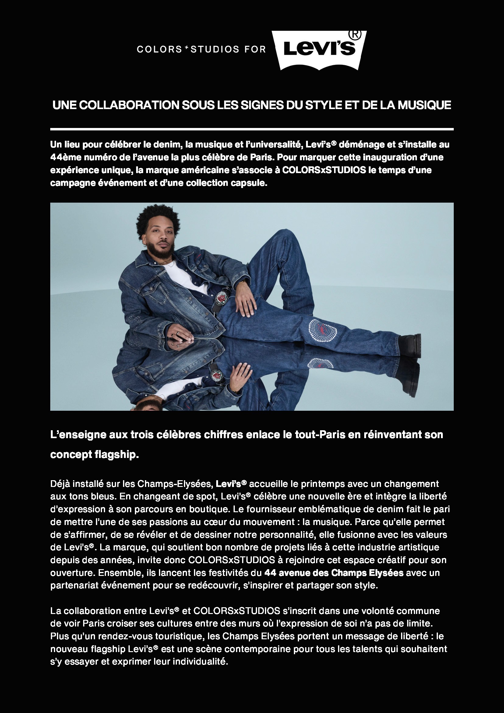 extrait d'une rédaction de texte pour levis