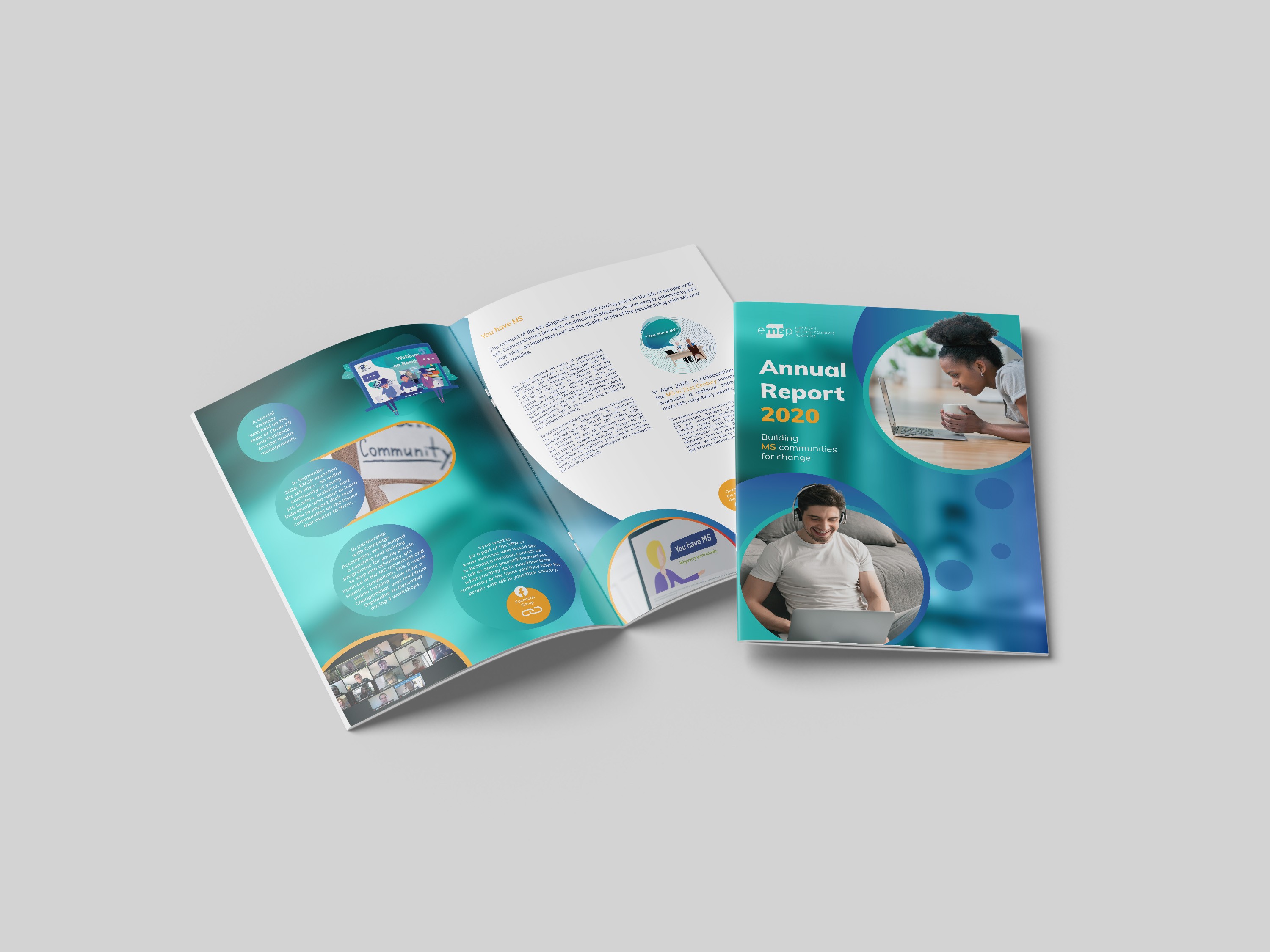 EMSP Annual Report 2020 Printed Spread and Cover