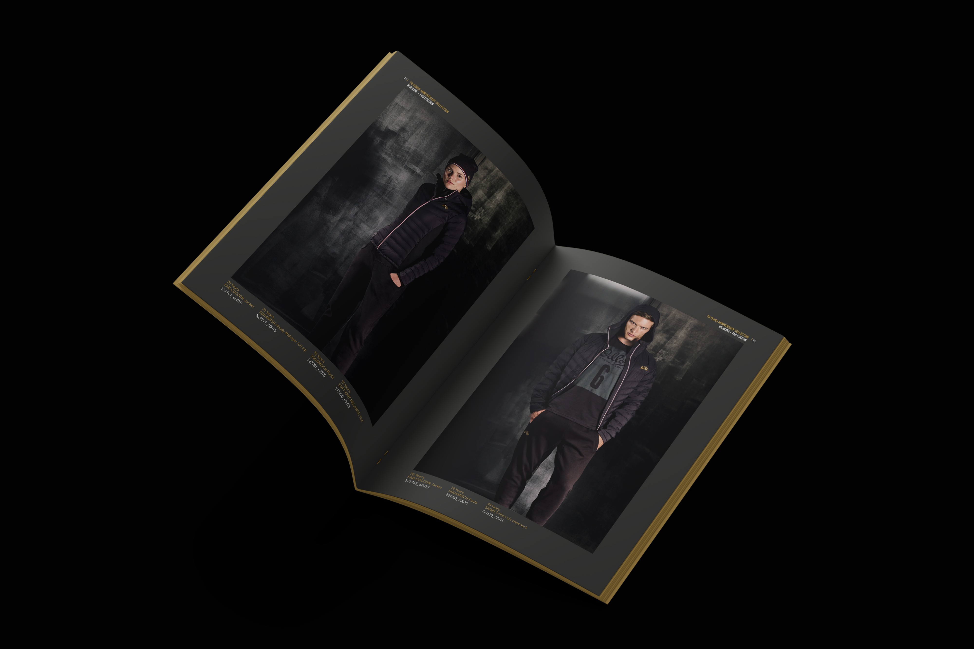 Art Direction und Editorial Design für das Odlo Lookbook – reduziertes Layout und fotografische Klarheit