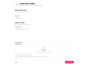 Go Employee Policy Management