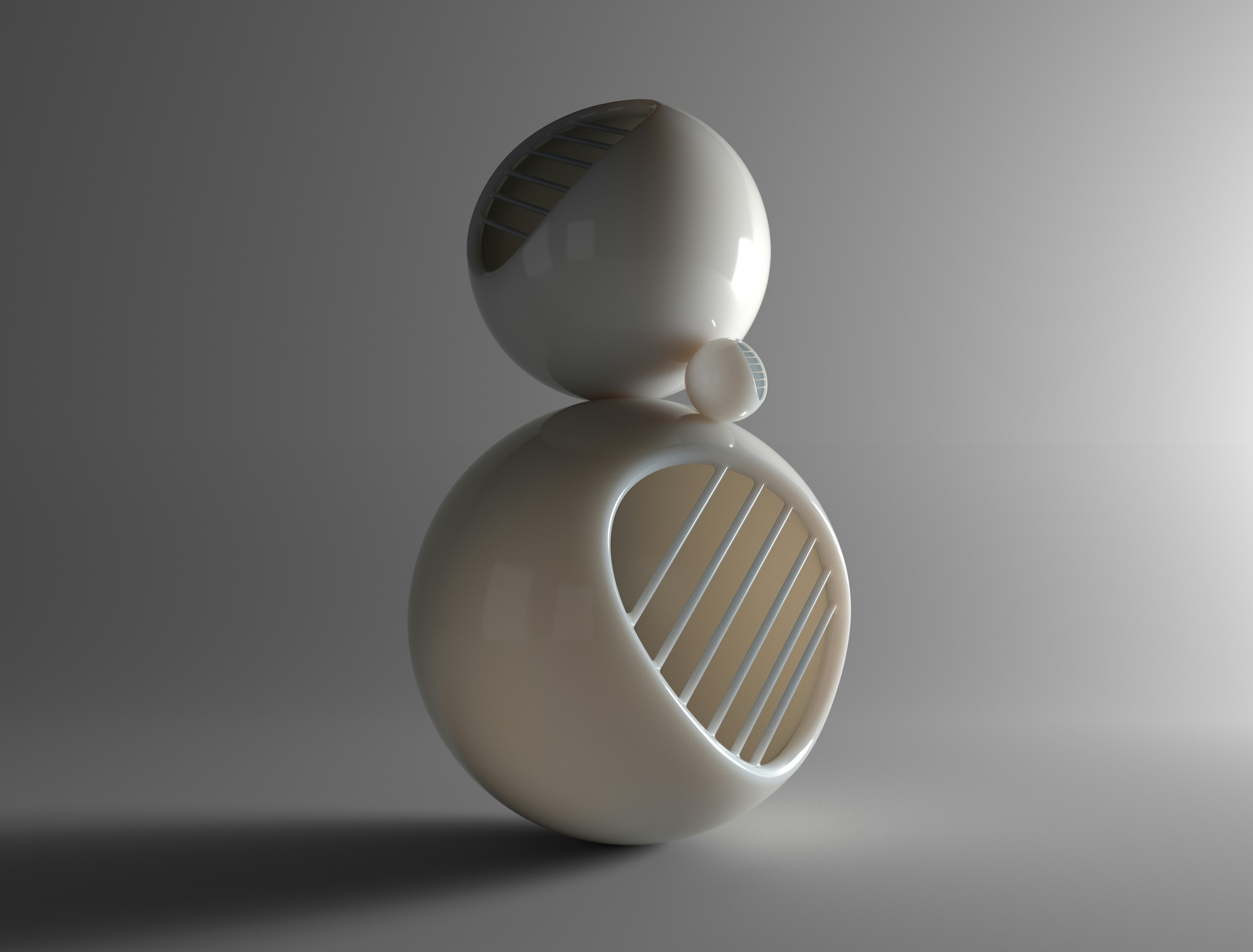 a white object sitting on top of a table