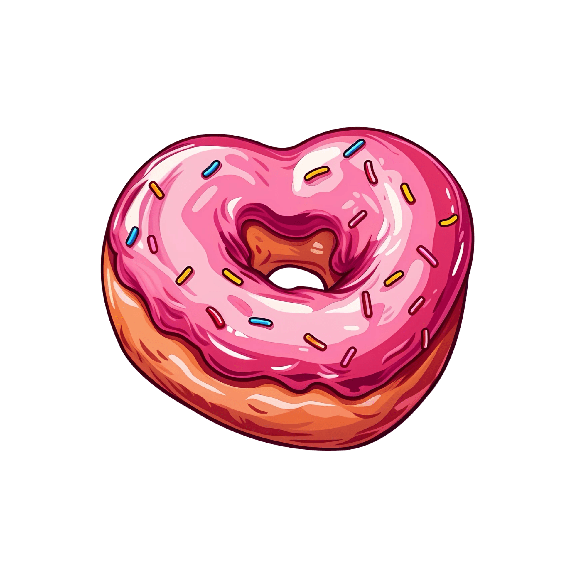 heart shaped donut