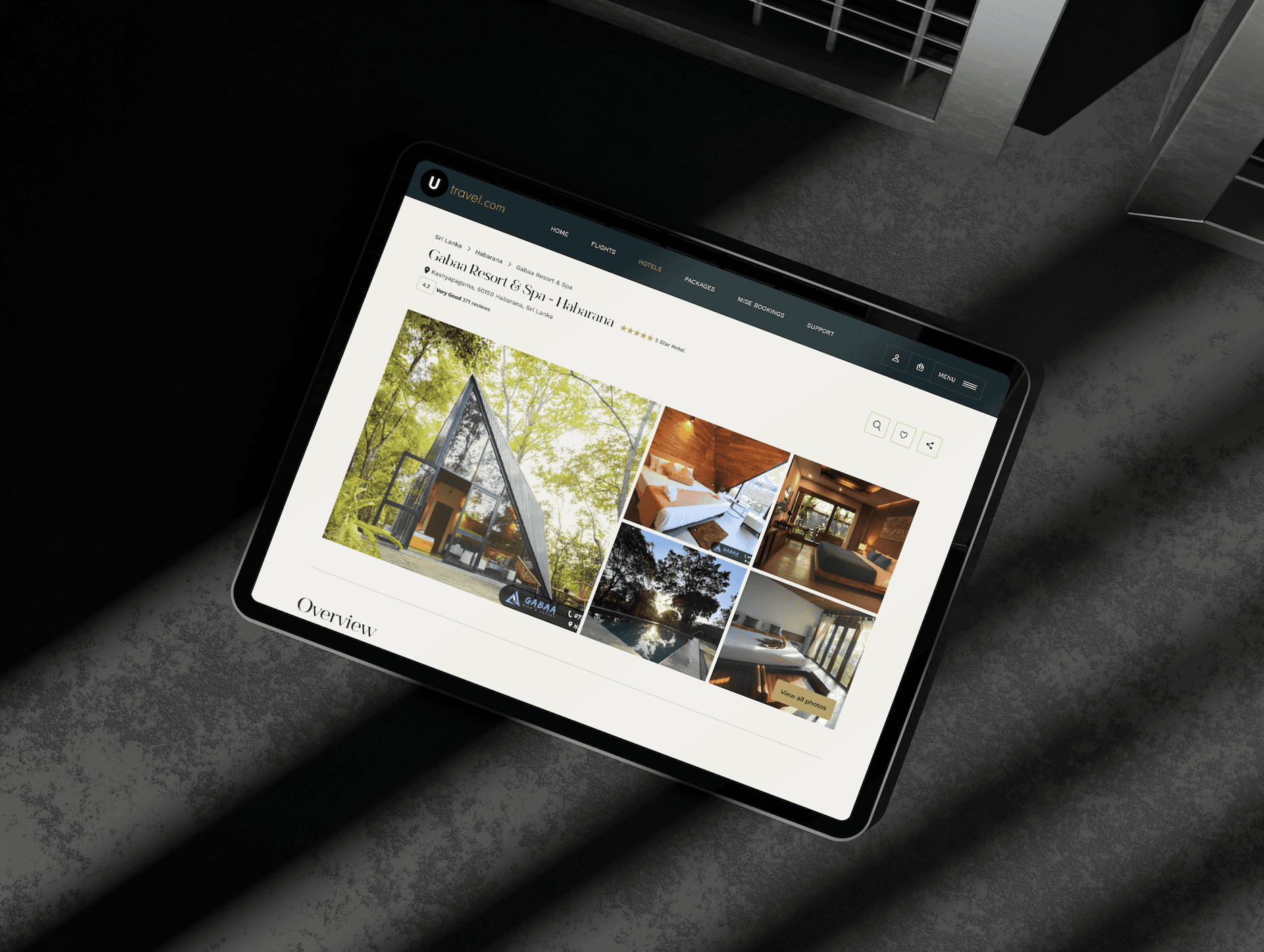 Phone mockup with the app details page