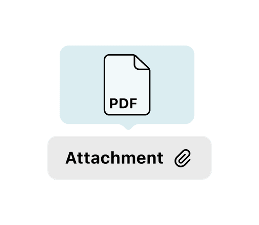 Xmind Attachment with file icon structure layout for organizing files within a mind map.