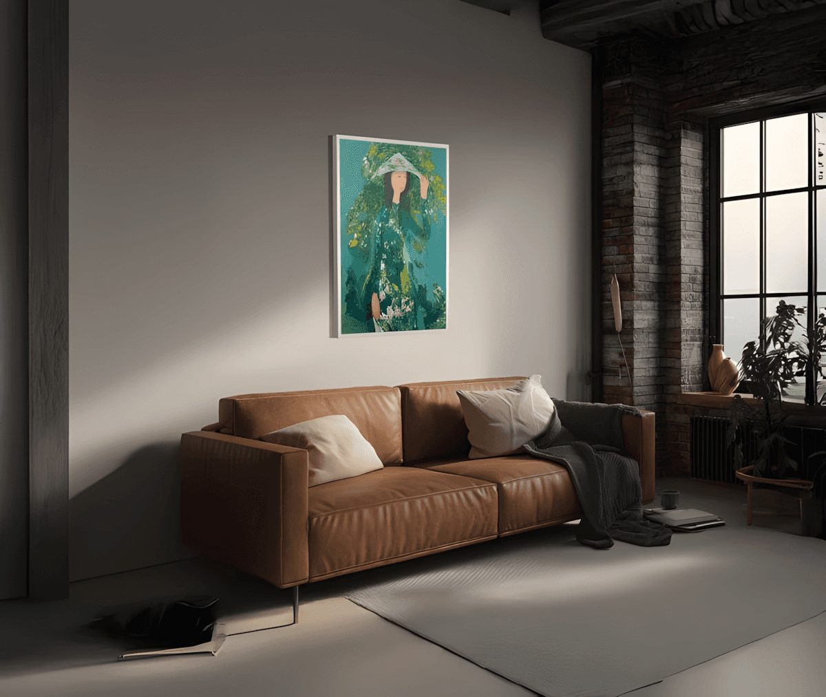 premium art poster and canvas prints, with originals available, from QART , of the artwork " Mekong Girl "
