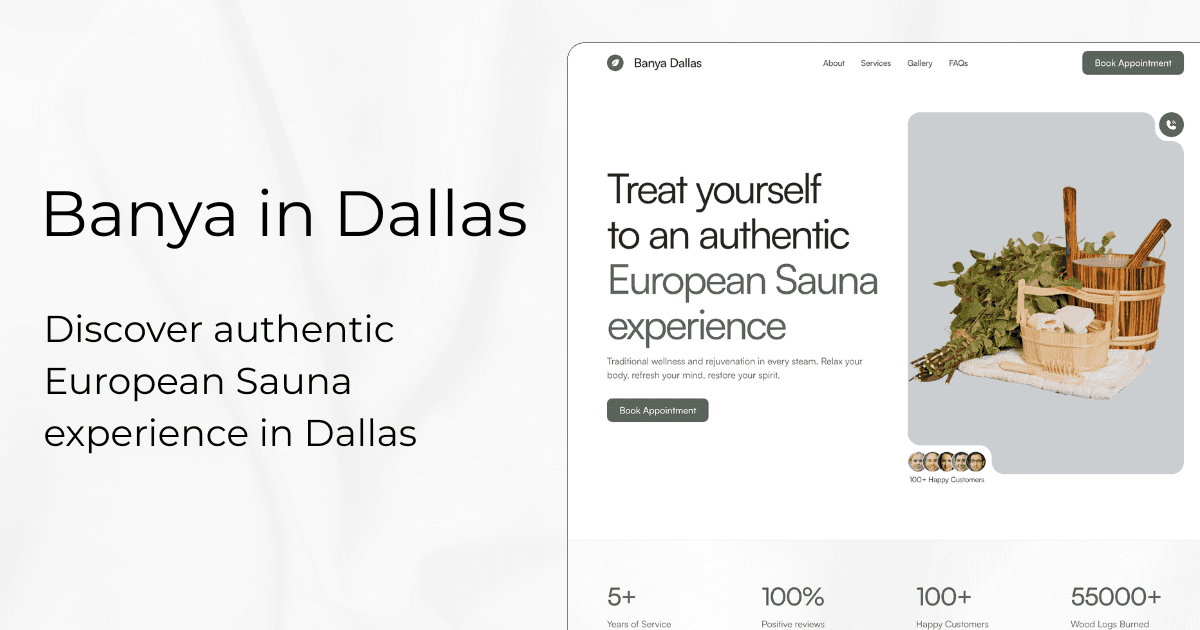 Authentic European Wood-Fired Sauna (Banya Dallas)