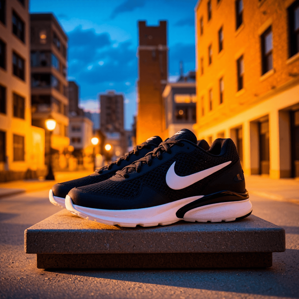 product photography of a pair of athletic shoes