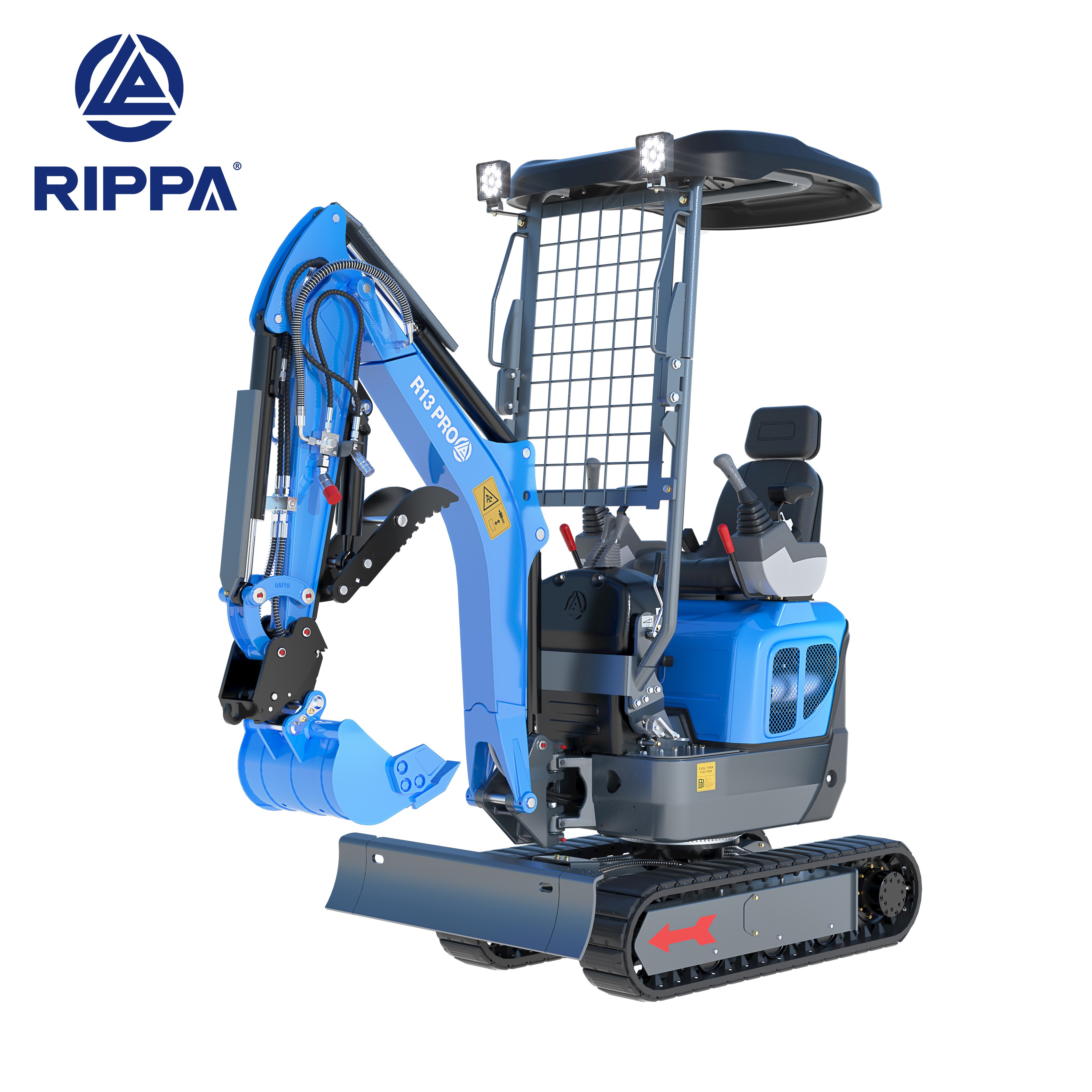 Rippa R13 PRO Mini Excavator Kubota Diesel