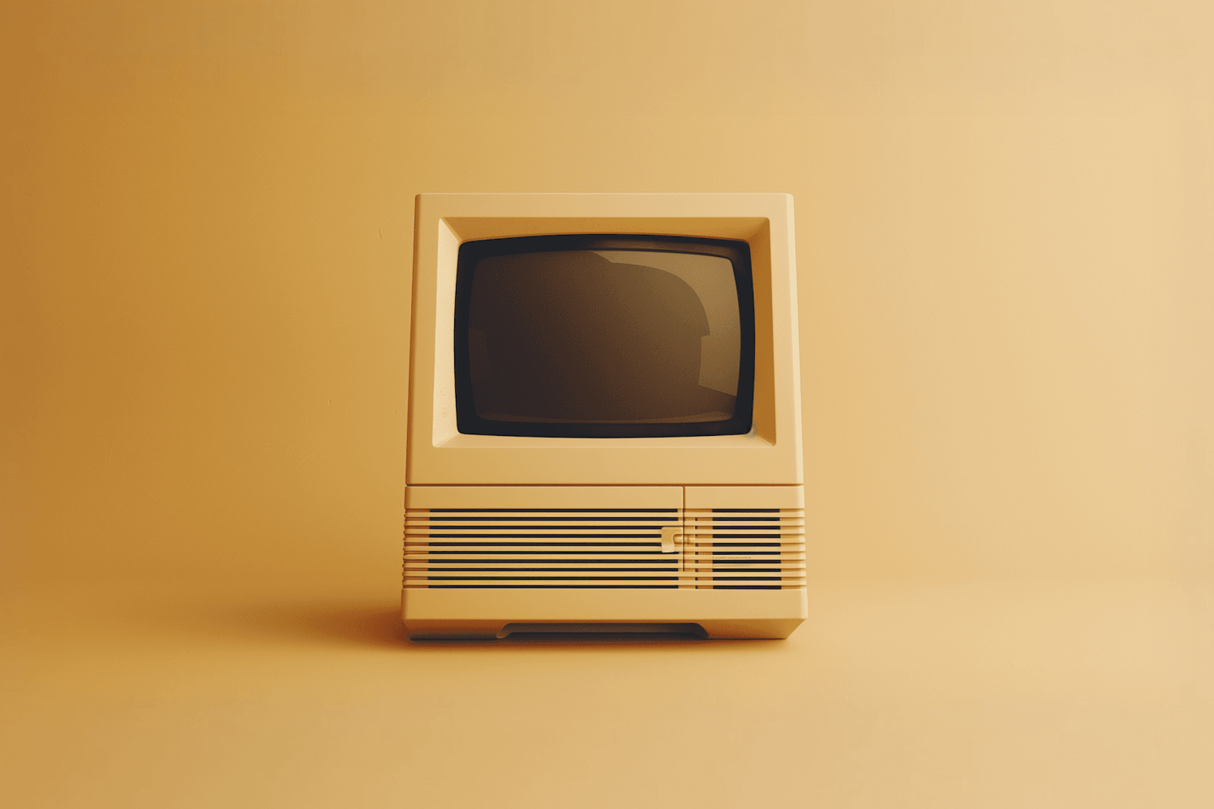 gray turntable playing