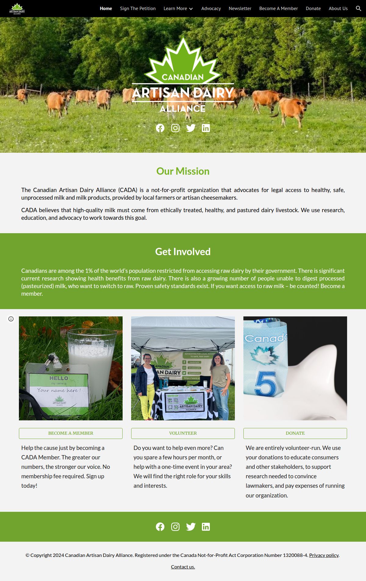 Canadian Artisan Dairy Alliance project preview