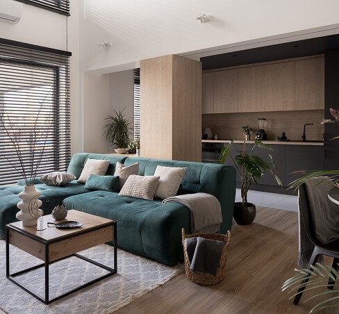 נכס למכירה בתיווך תצלום סלון ומטבח