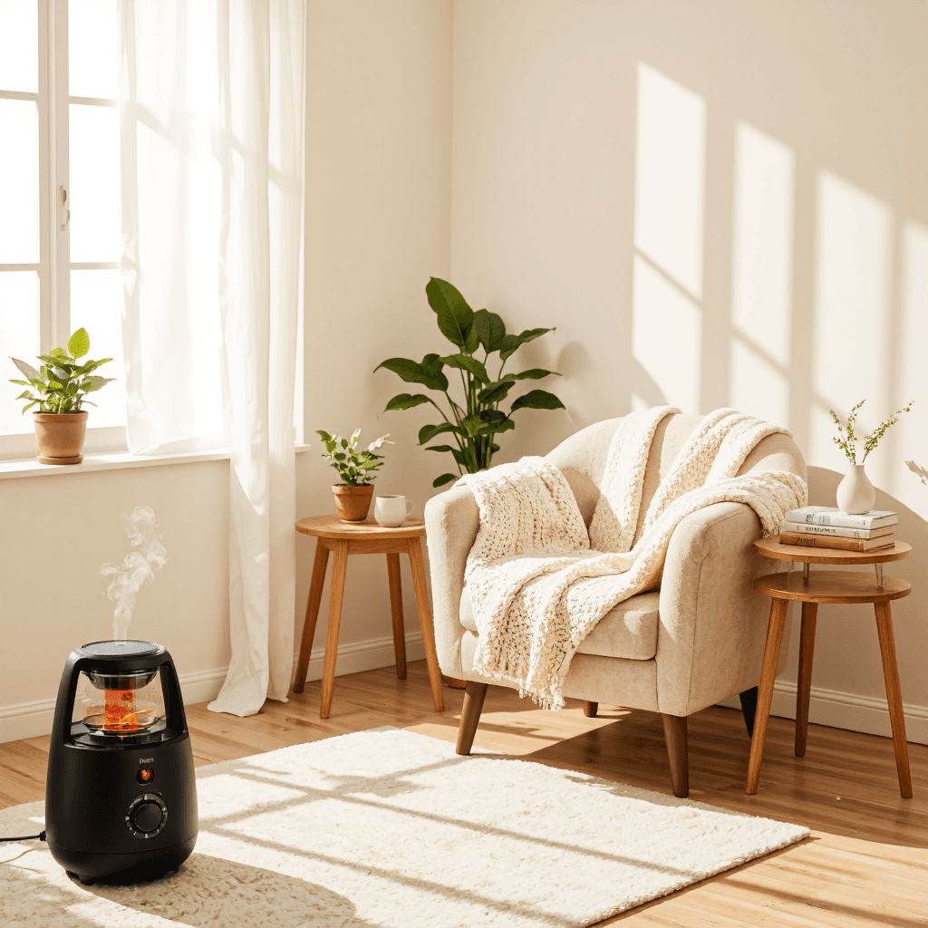 product photography of heating device