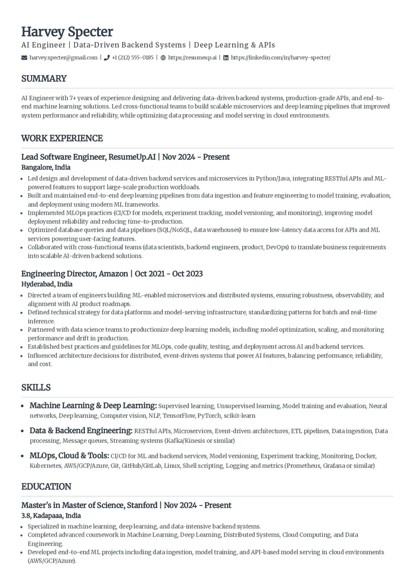 resume template