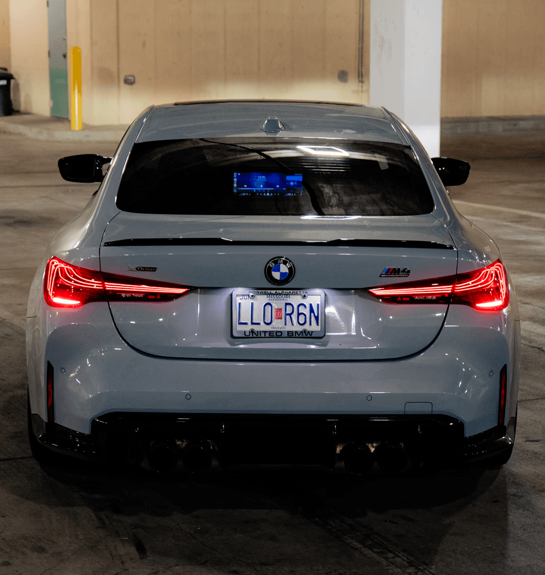 back of bmw m4 after getting a detail