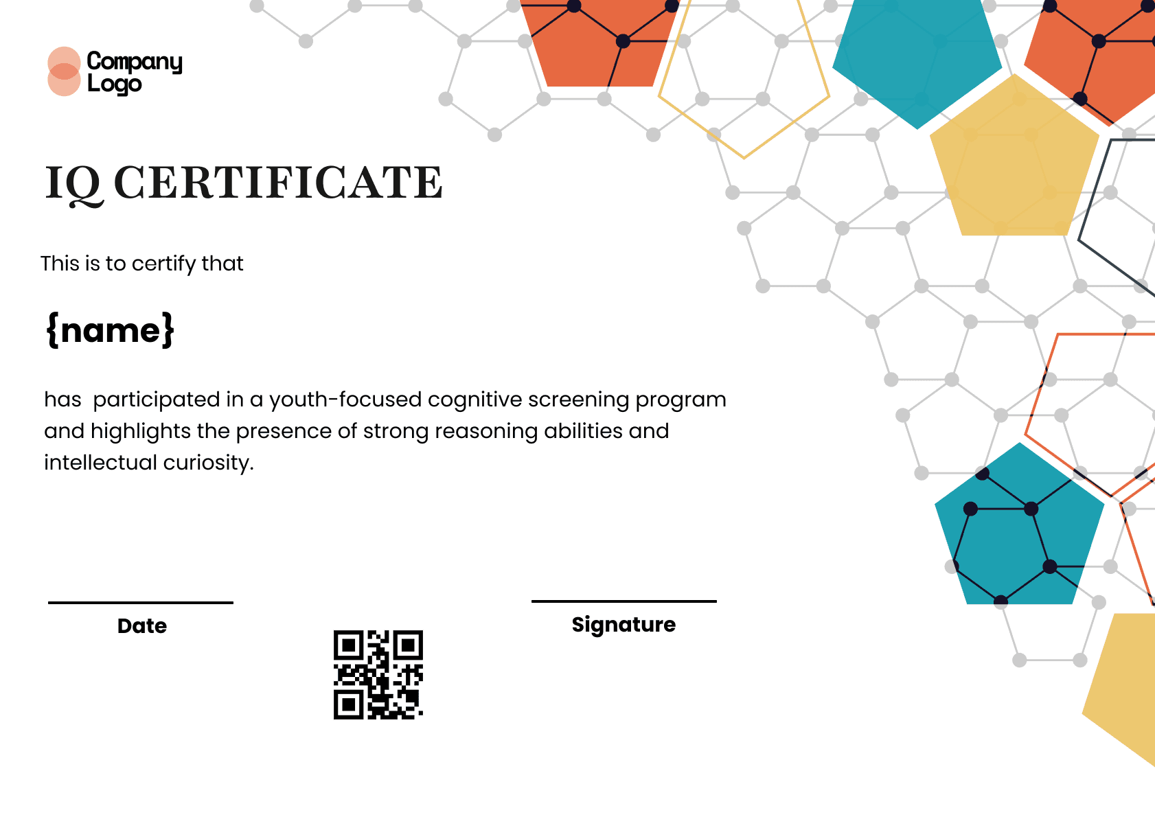 Wauld - Professional and attractive green recognition badge template