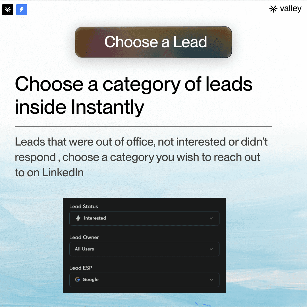 Choose a lead