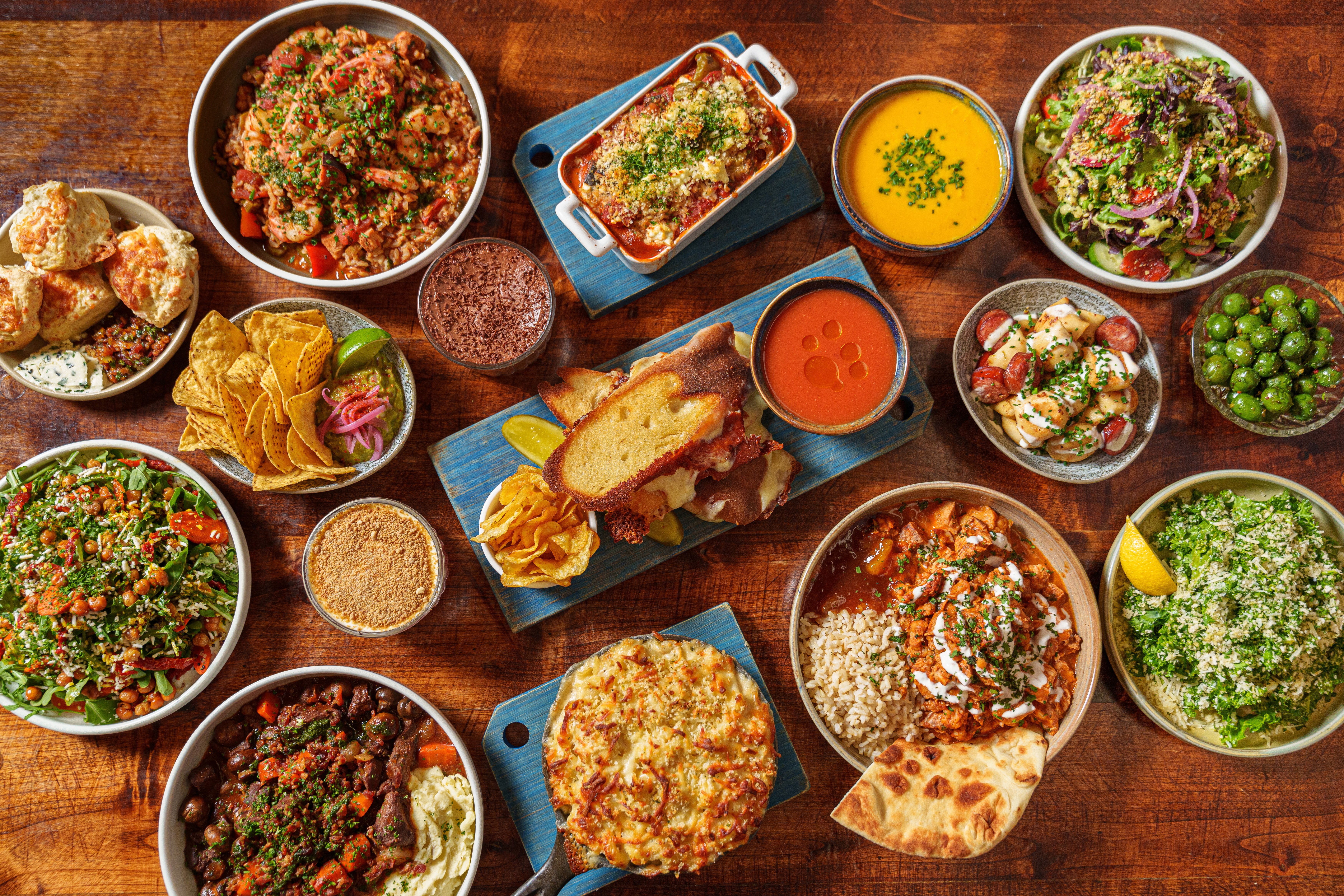 dining table of restaurant