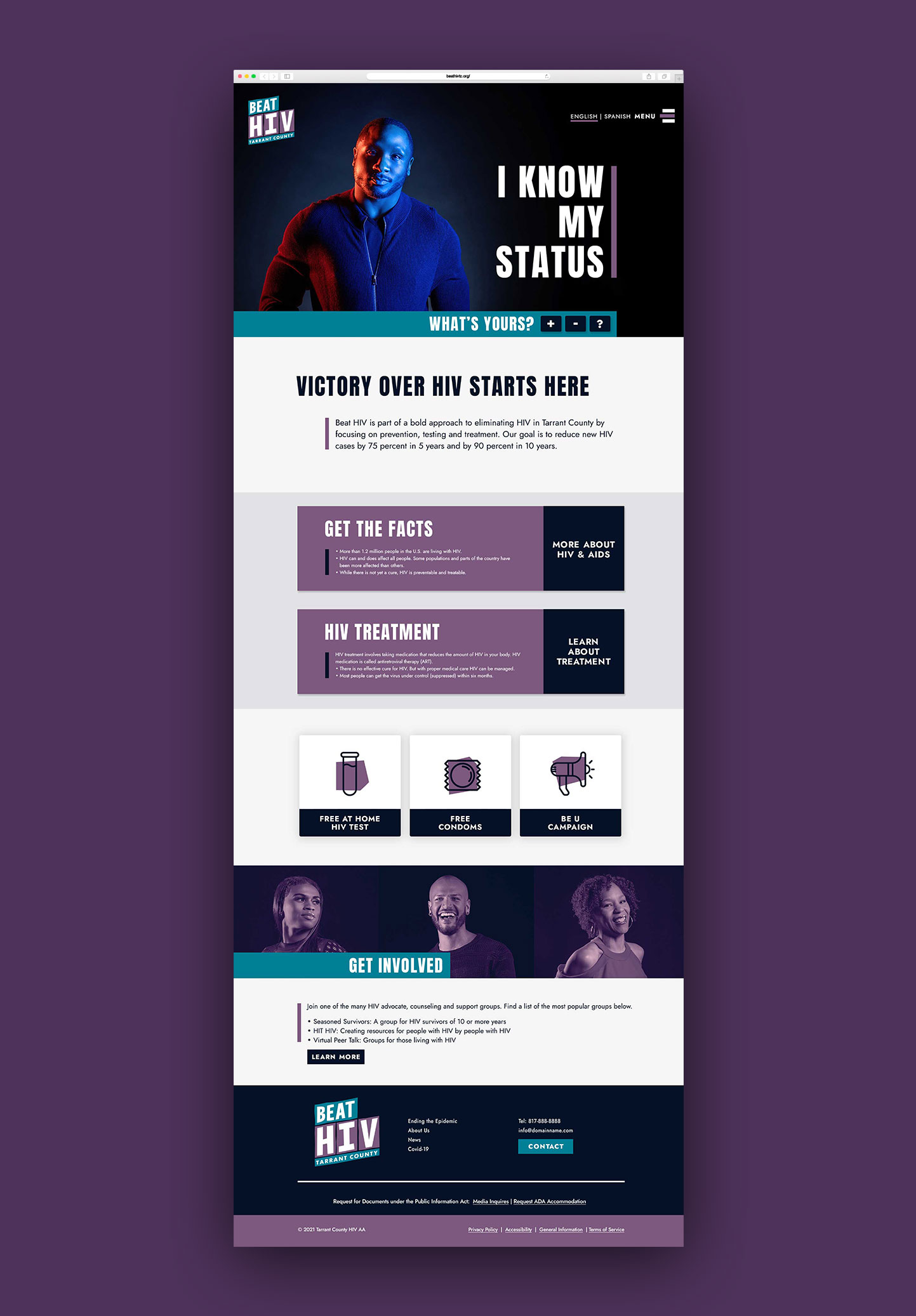 nonprofit website homepage design