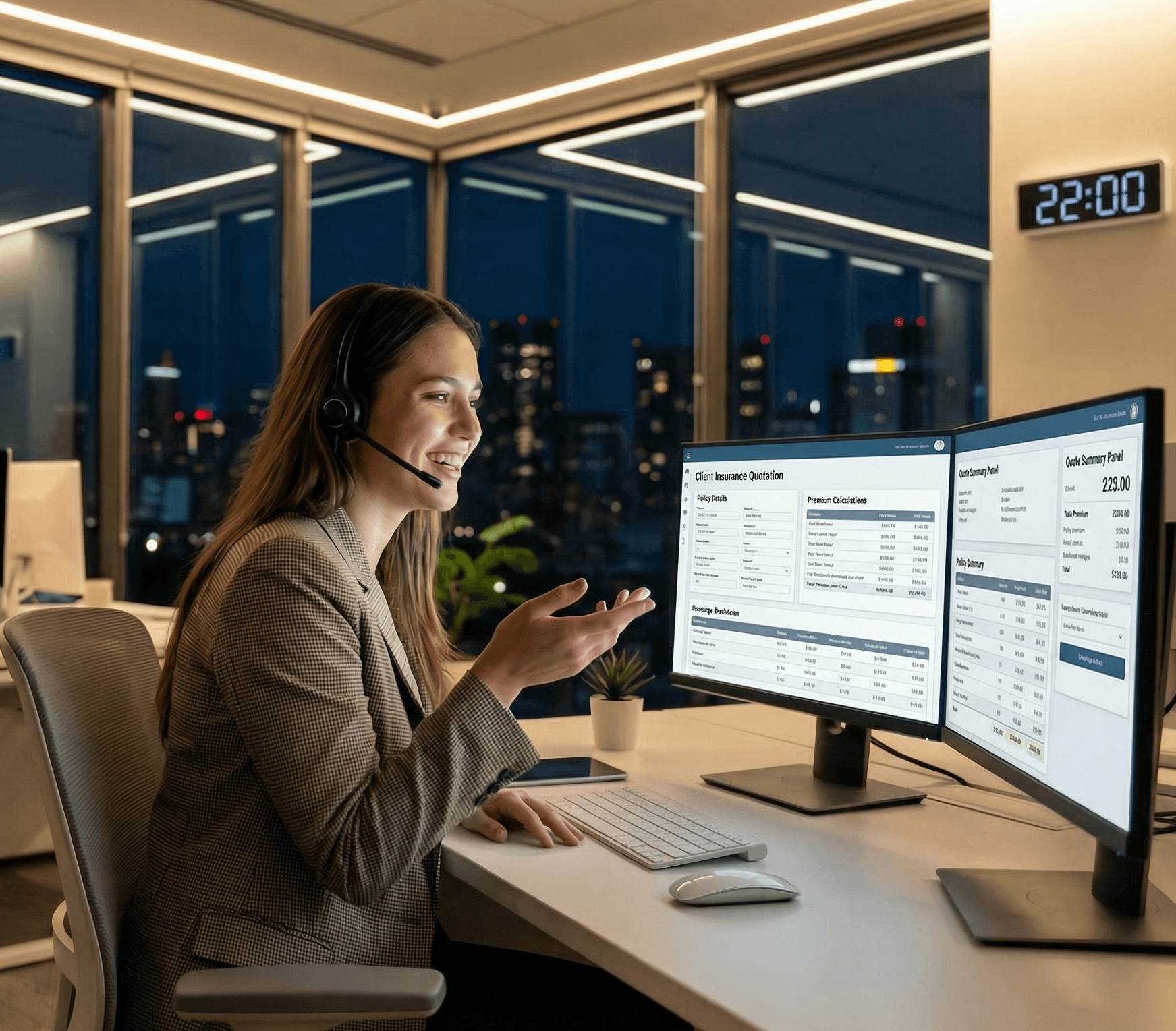 Conseillère Select Assurance disponible au téléphone jusqu'à 22h pour accompagner les conducteurs résiliés ou malussés.