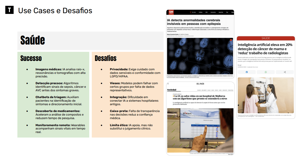 workflows com IA na saúde
