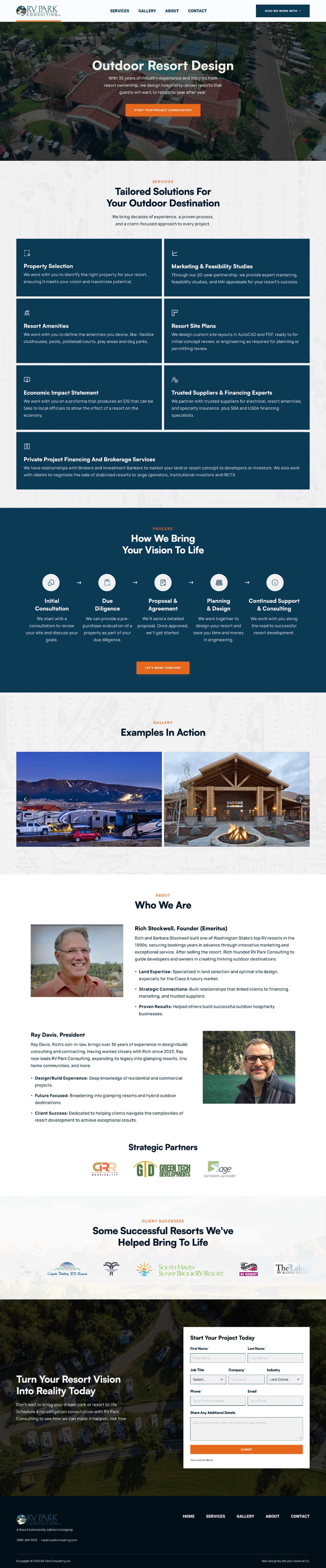 RV Park Consulting website