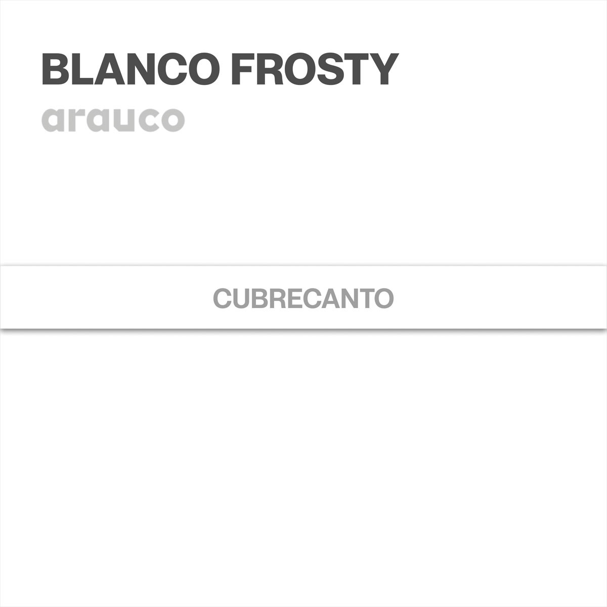 Rollo Cubrecantos Blanco Frosty