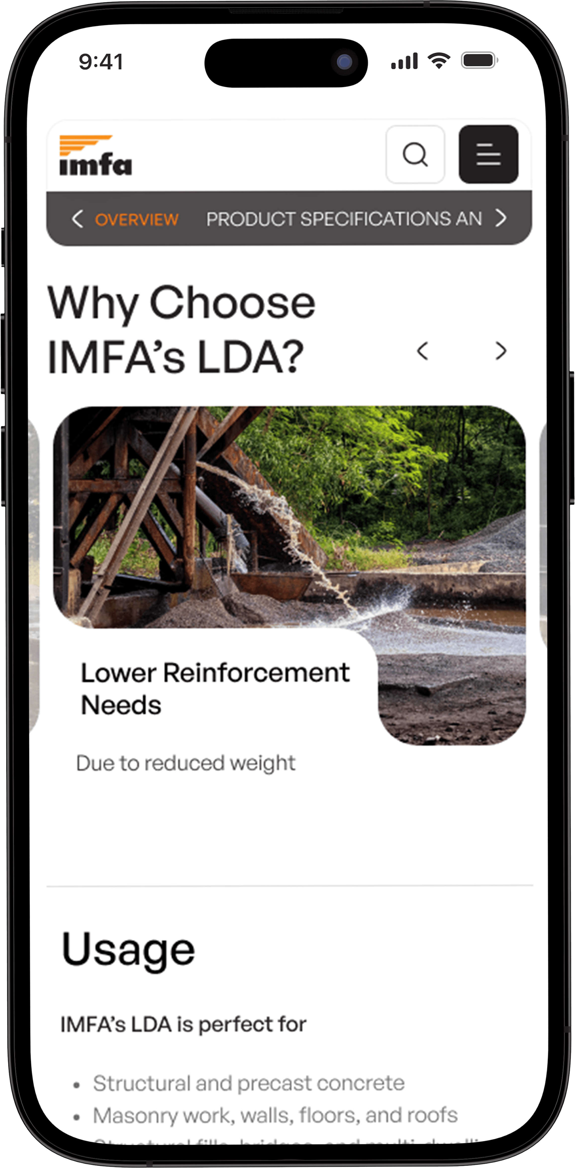 Why choose IMFA's LDA? page mockup image