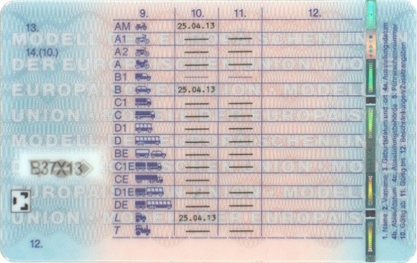 the front of a company card, showing an employee