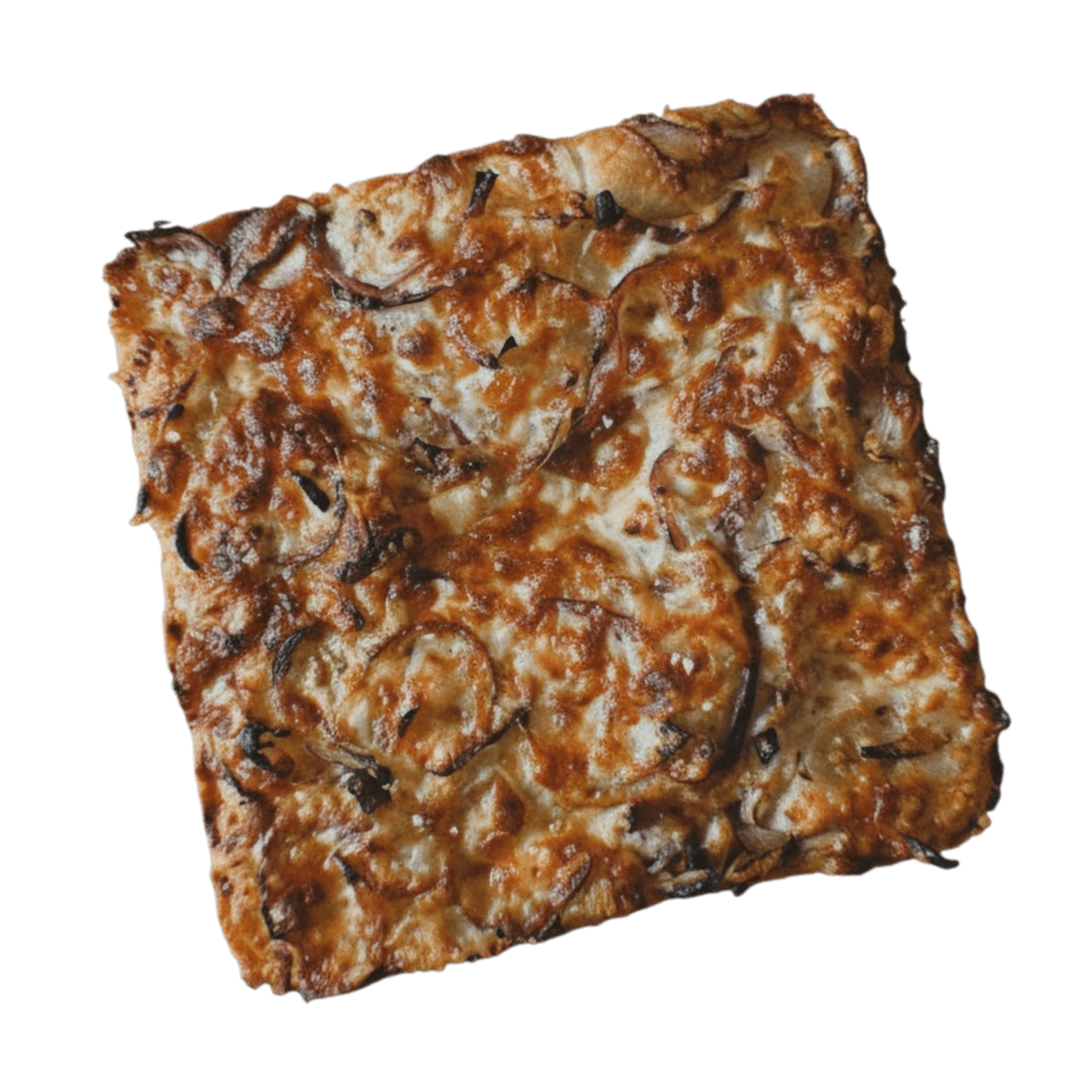 Focaccetta: Focaccia with Onions and Cheese – baked by Madre Bakers, Camden, London.